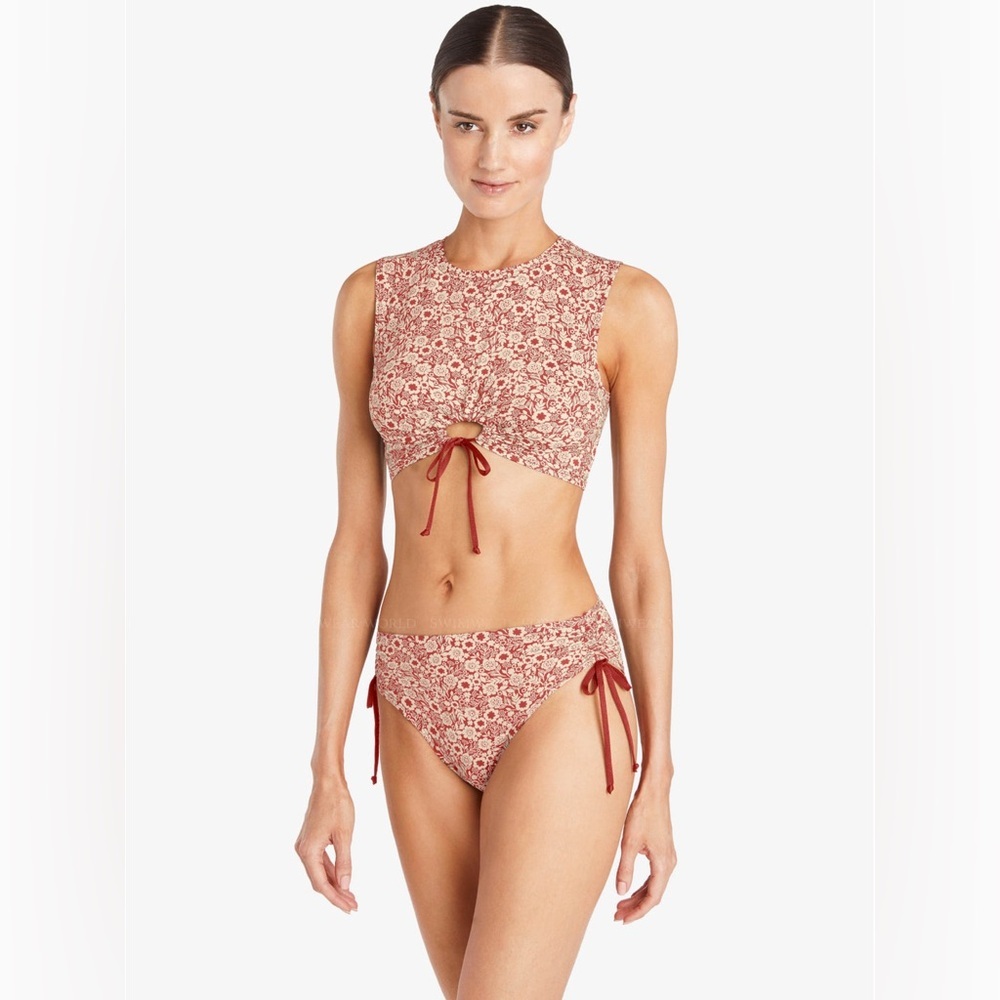 Robin Piccone Red Floral Bikini